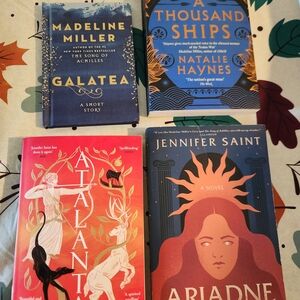 Madeline Miller and Jennifer Saint Book Collection - Blue, Orange, Red Covers